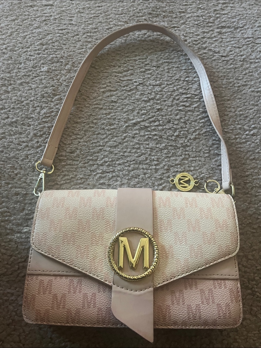 M monogram Pink Shoulder Bag - Brand